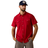 ARIAT FRONTIERTOUGH VENTTEK SCARLET - MENS SHIRT  - 10077068