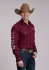 STETSON STETSON SOLID LOGO WINE - MENS SHIRT  - 11-001-0489-9165WI