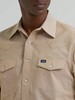 WRANGLER CHAMBRAY KHAKI WORKSHIRT - MENS SHIRT  - 112381688