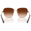SWAROVSKI SQUARE GOLD W/GRADIENT BROWN - SUNGLASS SWAROVSKI  - 7043403774