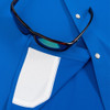 PONCHO  ROYAL BLUE PERFORMANCE NYLON - MENS SHIRT WESTERN SNAPS - THE GRANDSTAND