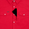 PONCHO  RED PERFORMANCE NYLON SNAP - MENS SHIRT WESTERN SNAPS - THE PLAY ACTION