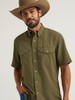 WRANGLER ATG X WESTERN SNAP OLIVE NIGHT - MENS SHIRT  - 112382383