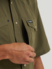 WRANGLER ATG X WESTERN SNAP OLIVE NIGHT - MENS SHIRT  - 112382383