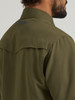 WRANGLER ATG X WESTERN SNAP OLIVE NIGHT - MENS SHIRT  - 112382383