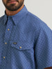 WRANGLER ATG X WESTERN INDIGO LATTICE - MENS SHIRT  - 112382437