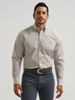 WRANGLER RELAXED FIT BROWN PRINT - MENS SHIRT  - 112381623