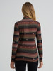 WRANGLER PUNCHY MOCK NECK BROWN - LADIES SHIRT  - 112382649