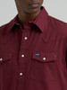 WRANGLER MULBERRY WINE FLANNEL LINED - MENS SHIRT  - 112381691