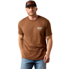 ARIAT WOODEN FORTY EIGHT BROWN - MENS TEE  - 10073411