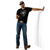 ARIAT BARN SHIELD BLACK - MENS TEE  - 10061461