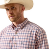 ARIAT PRO NATHAN KEY PINK PLAID - MENS SHIRT  - 10073599