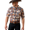 ARIAT NOVA CLASSIC BLUE PATCHWORK - MENS SHIRT  - 10073522