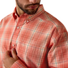 ARIAT PRO NOBLE HOT CORAL PLAID - MENS SHIRT  - 10073561