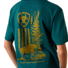 ARIAT BISON WANDER TEAL - KIDS BOYS TEE - 10073453