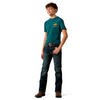 ARIAT BISON WANDER TEAL - KIDS BOYS TEE - 10073453
