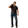 ARIAT PROUDLY AUTHENTIC BROWN - MENS TEE  - 10073457
