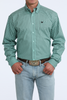 CINCH TEAL FLORAL GEO PRINT - MENS SHIRT  - MTW1106116
