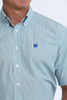 CINCH BLUE PLAID PRINT - MENS SHIRT  - MTW1111531