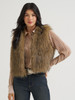 WRANGLER LAINEY WILSON FUR BROWN VEST - LADIES VESTS  - 112382832