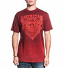 AMERICAN FIGHTER FALLBROOK BURGUNDY - MENS TEE  - FM16563