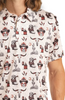 ROCK & ROLL DALE BRISBY WESTERN SKULL - MENS POLO  - BM51T08734