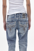 ROCK REVIVAL FLYNN LIGHT BLUE BOOTCUT - MENS JEANS  - RP3824B206R
