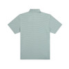 PONCHO  MOSS GREEN AND WHITE STRIPE - MENS POLO  - THE FARM TO MARKET