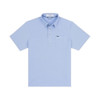 PONCHO  BLUE AND WHITE STRIPE - MENS POLO  - THE HAULOVER INLET