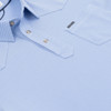 PONCHO  BLUE AND WHITE STRIPE - MENS POLO  - THE HAULOVER INLET