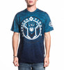 AMERICAN FIGHTER ANTIGO NEON BLUE NAVY - MENS TEE  - FM16598