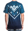 AMERICAN FIGHTER ANTIGO NEON BLUE NAVY - MENS TEE  - FM16598