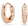 SWAROVSKI MATRIX HOOP ROSE GOLD - ACCESSORIES JEWELRY EARRINGS - 5690669