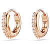 SWAROVSKI MATRIX HOOP ROSE GOLD - ACCESSORIES JEWELRY EARRINGS - 5690669