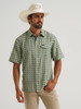 WRANGLER ATG X TEA GREEN PRINT - MENS SHIRT  - 112375338