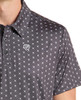 ROCK & ROLL BLACK CROSS BONES PRINT - MENS POLO  - BM51T09605