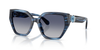 SWAROVSKI STRIPED BLUE W/ GRADIENT BLUE - SUNGLASS SWAROVSKI  - 6044U10904L