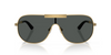VERSACE GRECA FLOW MASK GOLD/BLACK - SUNGLASS VERSACE  - 2293100287