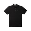 PONCHO  SOFT PIMA COTTON BLACK POLO - MENS POLO  - THE PERMIAN