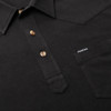 PONCHO  SOFT PIMA COTTON BLACK POLO - MENS POLO  - THE PERMIAN