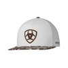 ARIAT 3D LOGO WHITE CAMO VISOR - HATS CAP  - A300097605
