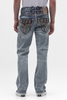 ROCK REVIVAL JUDD J200 STRAIGHT LIGHT BLUE - MENS JEANS  - RP5833J200R