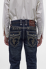 ROCK REVIVAL JAYDY J206 STRAIGHT DARK BLUE - MENS JEANS  - RP3924J206R