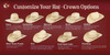 AMERICAN HAT COMPANY RED WHT & BLUE OPEN CROWN 41/4 - HAT STRAWS  - 2030S