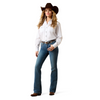 ARIAT PERFECT RISE MAGGIE BOOT CUT - LADIES JEANS  - 10079031