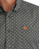 CINCH NAVY GEOMETRIC PRINT - MENS SHIRT  - MTW1106131
