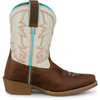 JUSTIN  COGNAC BROWN & FUSCHIA - BOOT KIDS GIRLS - JK2796