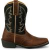 JUSTIN  TAD COGNAC WATER BUFFALO - BOOT KIDS GIRLS - JK7376