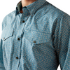 ARIAT WF BRAM FITTED BLUE FLORAL - MENS SHIRT  - 10079659