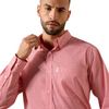 ARIAT EVERYTHING WHITE/SCARLET GEO - MENS SHIRT  - 10079768